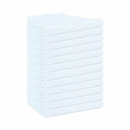 MONARCH BRANDS Herringbone Tea Towels , White, 288PK SC-HTWH-24-CS